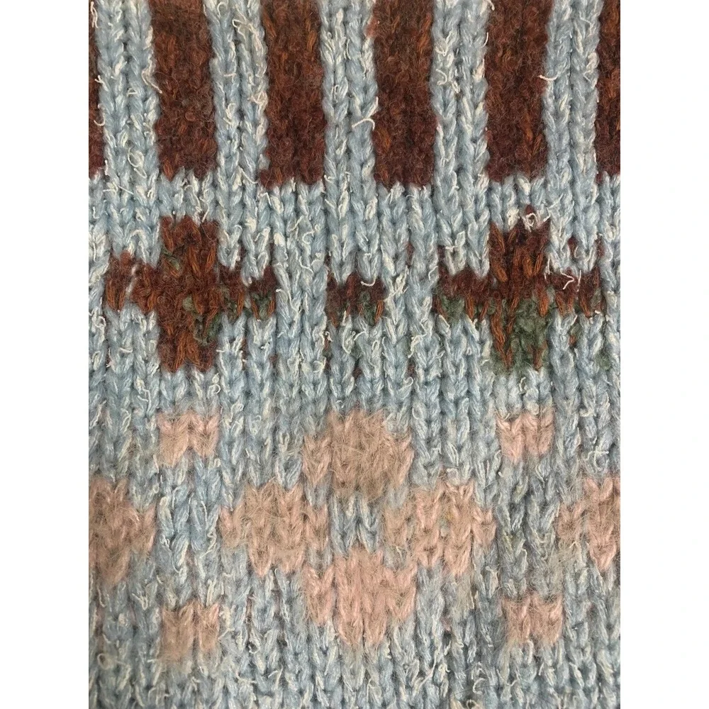 Daily Practice Anthropologie Sweater Womens XS/S Multi Fair Isle Cropped Boho